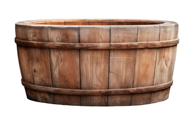 Rustic Pot on White or PNG Transparent Background.