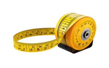 Measurement Tool Tape on White or PNG Transparent Background.