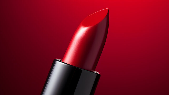 barras de labios de color rojo