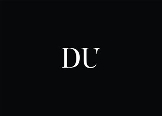 DU letter logo design and initial logo