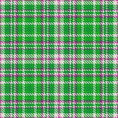 Seamless textile fabric of background check texture with a vector plaid pattern tartan.