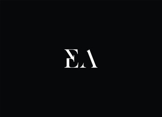 EA letter logo design and initial logo