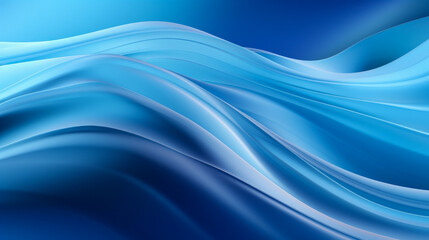Beautiful luxury 3D modern abstract neon blue background composed of waves with light digital effect.