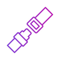Safety Belt Icon Vector Design