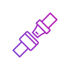 Safety Belt Icon Vector Design