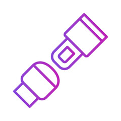 Safety Belt Icon Vector Design