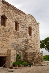 The Byzantine Museum of Paros in the Ekatontapiliani complex, in Parikia. Cyclades, Greece