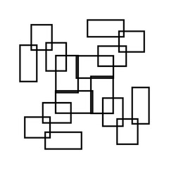 Geometric square pattern