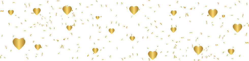 Falling shiny golden confetti, gold festive confetti 