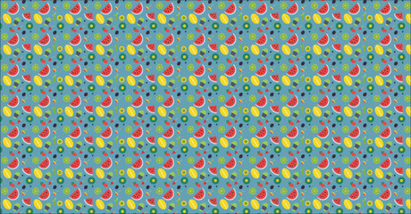 seamless pattern with colorful circles, pattern,vector Seamless hand drawn tropical vector pattern with exotic palm leaves, hibiscus flowers, pineapples and various plants on dark background