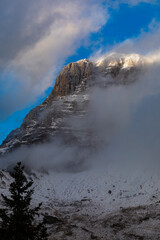 Sunset over the Altopiano del Montasio