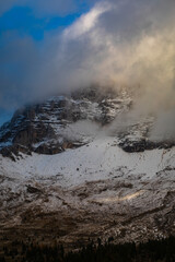 Sunset over the Altopiano del Montasio