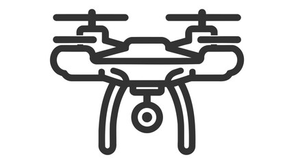 Drone concept line icon. Simple element illustration. drone concept outline symbol design.
