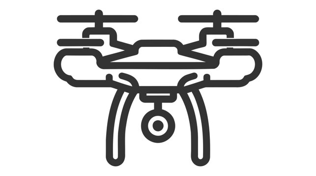 recommend clip art: Drone concept line icon. Simple element illustration. drone concept outline symbol design.