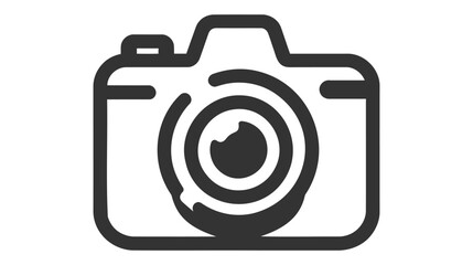 Photo camera vector icon isolated on white background