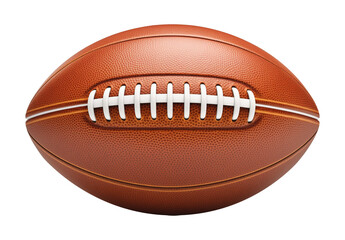 American Football Pigskin Isolated on Transparent Background
