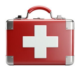 Obraz premium First Aid Kit Isolated on Transparent Background 