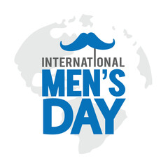 International men's day social media, poster, print artwork vector