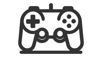 Minimal Gaming Symbol - Stream modern Games - Wireless Controller Icon - Vector