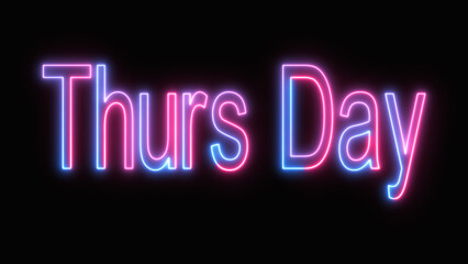 happy Thursday letter calligraphy banner , DAYS OF THE WEEK Icons (ThursDay)