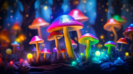 Psychedelic mushrooms wallpaper