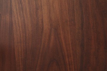 High detailed texture of black walnut finished with organic oil