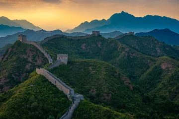 Fotobehang The Great Chinese Wall at Jinshanling © hecke71