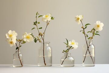 Fototapeta na wymiar yellow flowers in vase