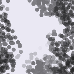 seamless hand-drawn texture black and white background with circles