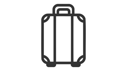 Baggage, luggage line icon, outline vector sign, linear style pictogram isolated on white.