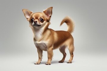 Fototapeta na wymiar Chihuahua cute dog isolated on white background