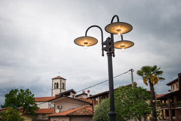Fototapeta na wymiar street lamp in the town