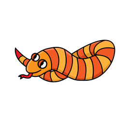 a funny character looks like a snake and a worm