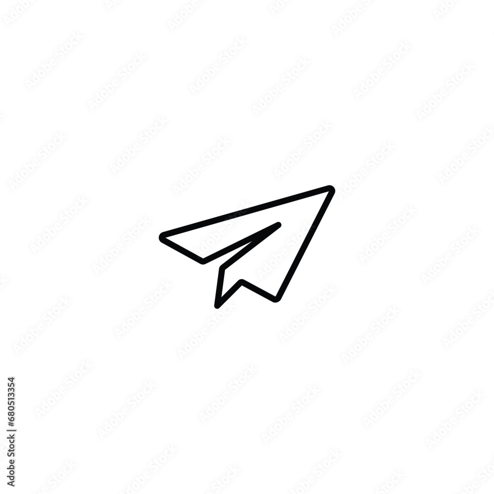 Canvas Prints paper plane icon, paper plane symbol vector for web