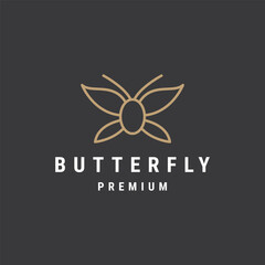 butterfly logo template vector illustration design