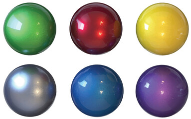 3D reflective  shiny colorful sphere vector illustration ball