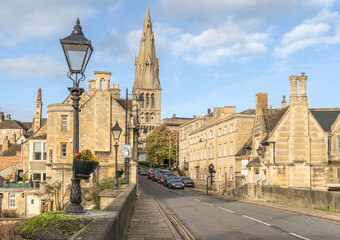 The historical market town of Stamford in Licolnshire England - 680517188