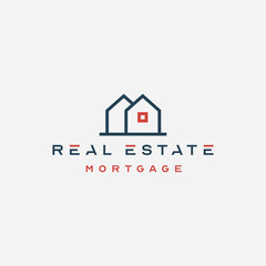 Abstract real estate logo icon vector design Rent sale of real estate vector logo House