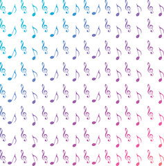 Music background with notes and symbols black and white seamless pattern