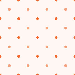 Color Seamless polka dot pattern. Colored repeat dots background for Your design