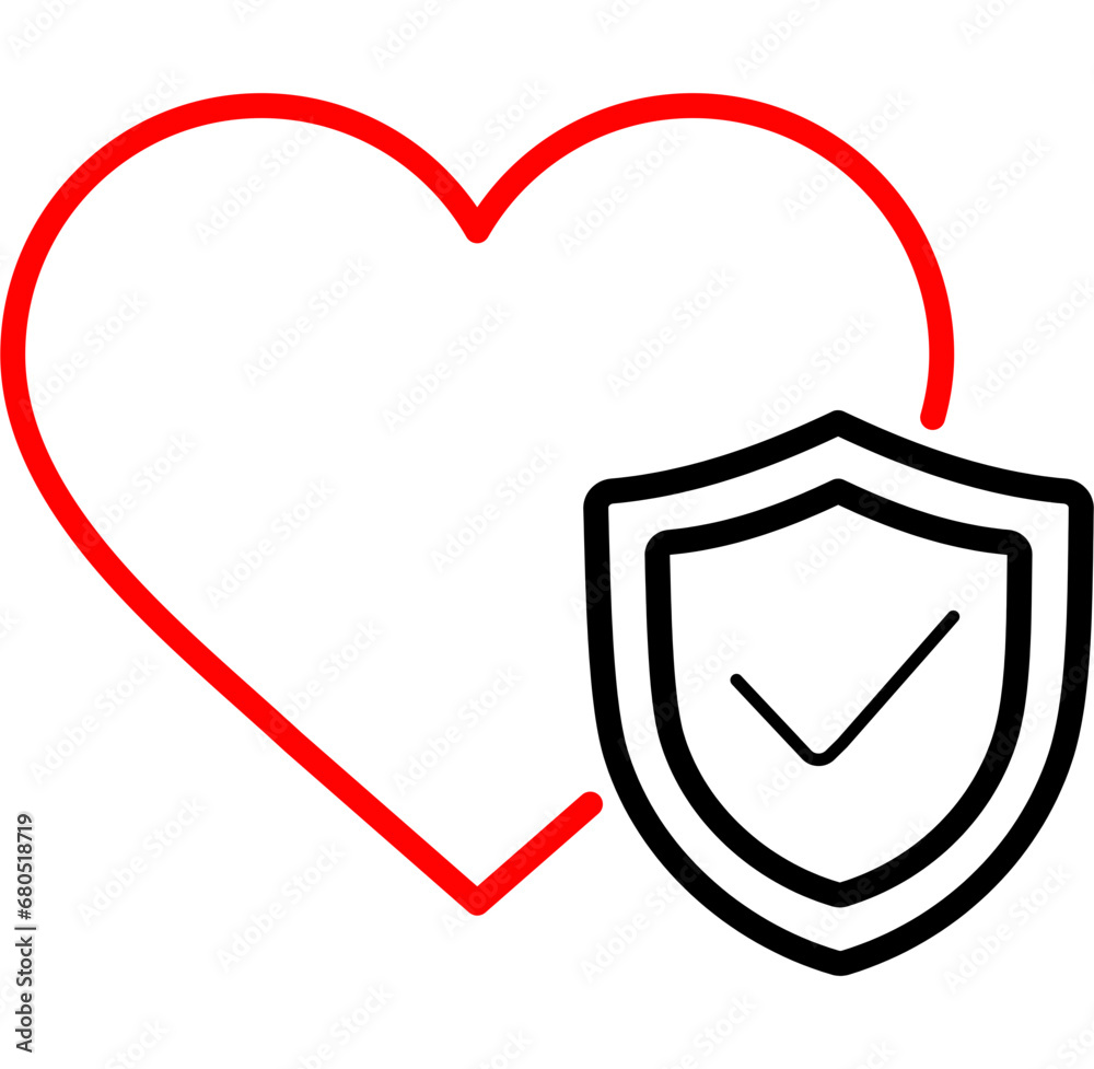 Sticker heart protection