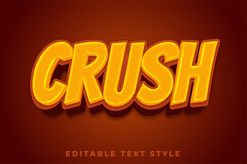 Crush 3d text effect