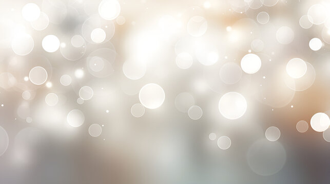 Christmas and new year winter background with snow and bokeh out of focus,abstract christmas background.AI Generative 