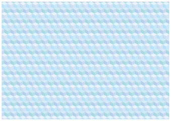 並んだ立方体のシームレスな背景（ブルー）