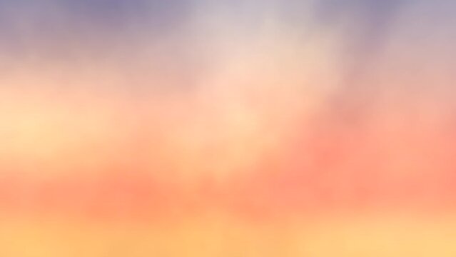 A hazy, vibrant sunset with cloud-streaked skies captured in a mesmerizing blurry image. The colors blend, inviting serene contemplation