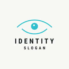 eye logo template vector illustration design