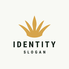 crown logo template vector illustration design