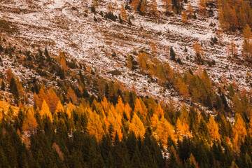 Sunset over the Altopiano del Montasio