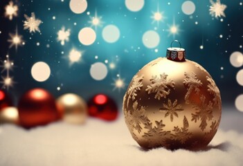 Christmas background with New Year decorations