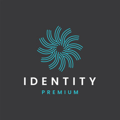 flowers logo template vector illustration design